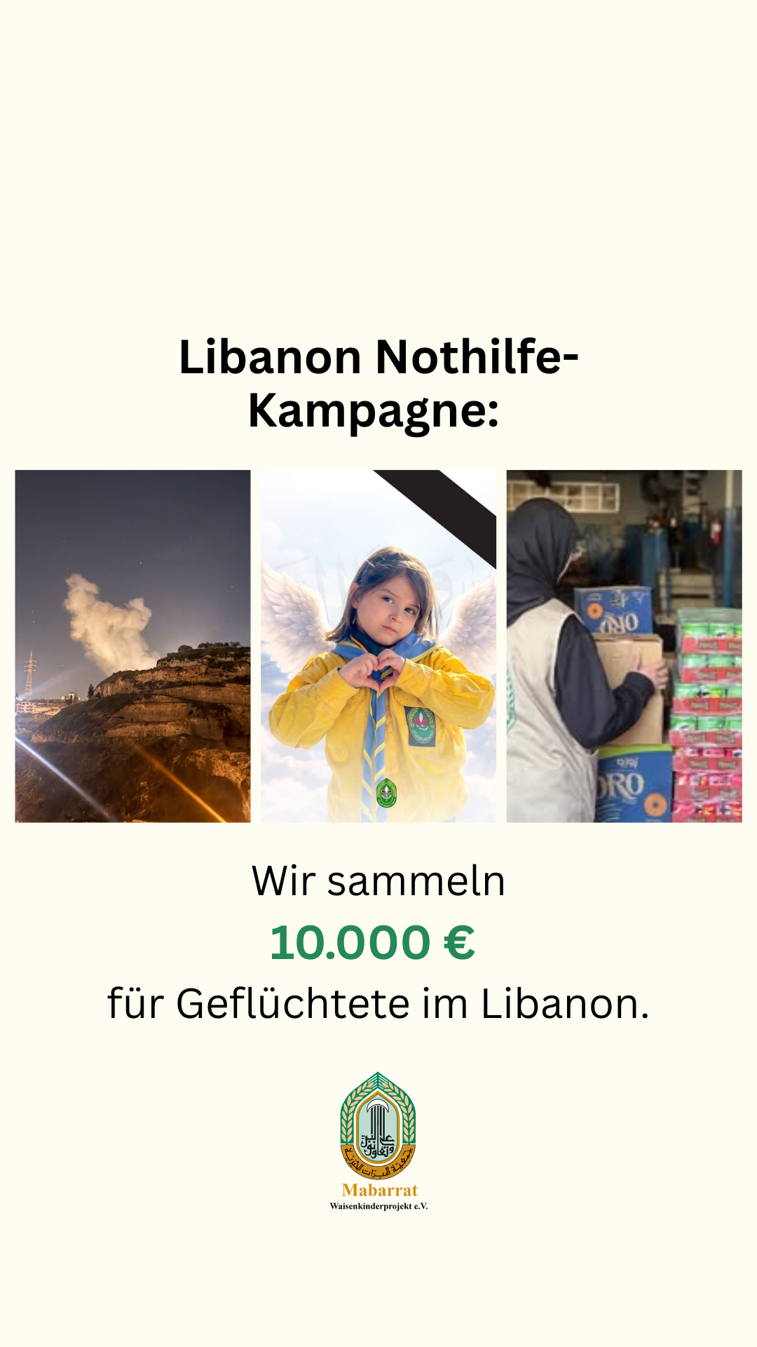 Nothilfe-Kampagne für Geflüchtete im Libanon